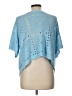 Umgee 100% Acrylic Blue Short Sleeve Blouse Size L - photo 2