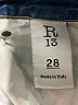 R13 100% Cotton Hearts Blue Jeans Size 28 waist - photo 4