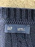 Gap 100% Cotton Solid Blue Pullover Sweater Size L (tall) - photo 7