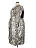 ELOQUII 100% Polyester Animal Print Silver Cocktail Dress Size 24 - photo 5