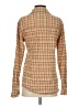 RSQ 100% Cotton Plaid Brown Long Sleeve Button-Down Shirt Size XS - photo 2