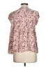 Caslon 100% Viscose Pink Short Sleeve Blouse Size L - photo 2