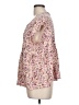 Caslon 100% Viscose Pink Short Sleeve Blouse Size L - photo 5