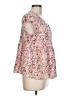 Caslon 100% Viscose Pink Short Sleeve Blouse Size L - photo 4