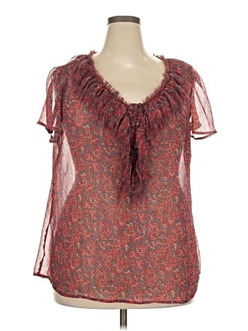 a.n.a. A New Approach Short Sleeve Blouse (view 1)