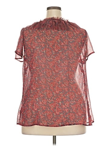 a.n.a. A New Approach Short Sleeve Blouse (view 2)