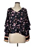 Gianni Bini Black 3/4 Sleeve Blouse Size L - photo 1