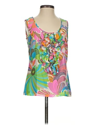 Trina Turk Sleeveless Silk Top (view 1)