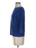 Ann Taylor Factory Checkered-gingham Blue Pullover Sweater Size XS - photo 5