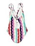 Unbranded Stripes White One Piece Swimsuit Size M - photo 2
