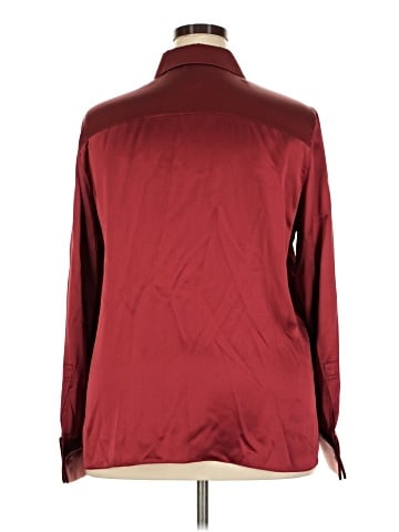 Lafayette 148 New York Long Sleeve Silk Top (view 2)