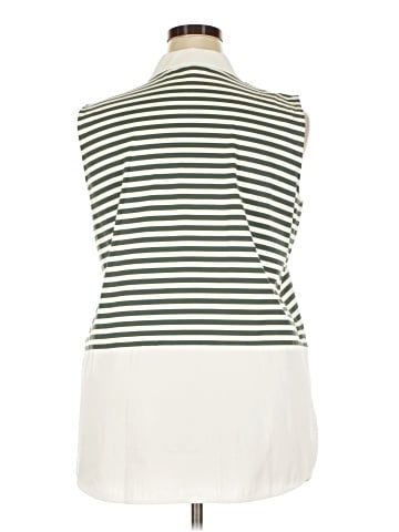 Lafayette 148 New York Sleeveless Button-Down Shirt (view 2)