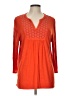 Max Jeans Orange 3/4 Sleeve Top Size L - photo 1