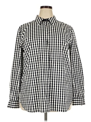 Lafayette 148 New York Long Sleeve Button-Down Shirt (view 1)