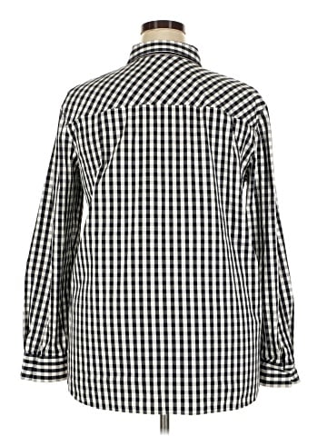 Lafayette 148 New York Long Sleeve Button-Down Shirt (view 2)