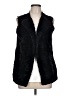 Rafaella 100% Polyester Black Faux Fur Vest Size L - photo 1