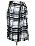 ELOQUII 100% Polyester Plaid Blue Casual Skirt Size 22 Plus - photo 1