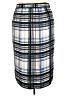 ELOQUII 100% Polyester Plaid Blue Casual Skirt Size 22 Plus - photo 2