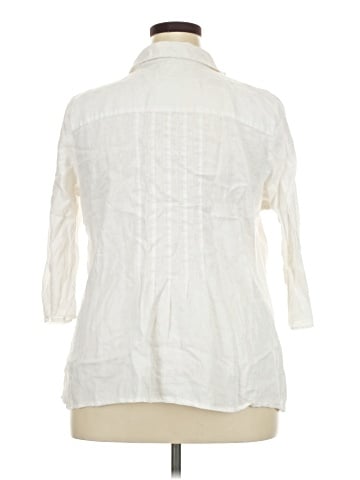 Tweeds 3/4 Sleeve Button-Down Shirt (view 2)