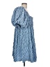 River Island Checkered-gingham Blue Casual Dress Size L - photo 4