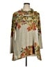 One World Floral Gray Pullover Sweater Size XL - photo 1