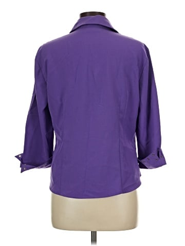 Kathy Che 3/4 Sleeve Button-Down Shirt (view 2)