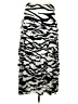 Grace Elements 100% Viscose Graphic Silver Casual Skirt Size M - photo 1