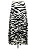 Grace Elements 100% Viscose Graphic Silver Casual Skirt Size M - photo 2