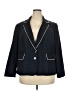 Le Suit 100% Polyester Blue Blazer Size 18 - photo 1