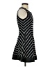Double Zero Stripes Black Cocktail Dress Size S - photo 4