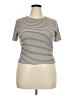 Cider Stripes Ivory Short Sleeve Turtleneck Size 2 - photo 1