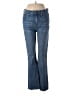 Madewell Hearts Blue Kick Out Crop Jeans Size 28 waist - photo 1