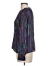 Hasting & Smith 100% Polyester Metallic Silver Long Sleeve Blouse Size 12 Petite - photo 5