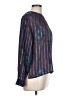 Hasting & Smith 100% Polyester Metallic Silver Long Sleeve Blouse Size 12 Petite - photo 4