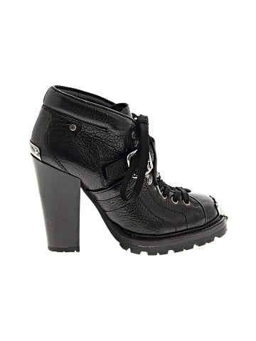 Miu Miu Steel Plated Lace Up Ankle Boots  (view 1)