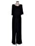Emma & Michele Solid Black Jumpsuit Size L - photo 1