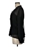 Boston Proper 100% Polyester Solid Black Long Sleeve Blouse Size M - photo 5