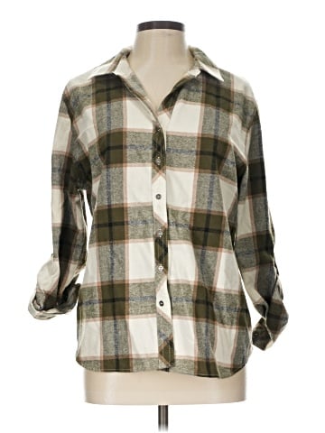 Hester & Orchard 3/4 Sleeve Button-Down Shirt (view 1)