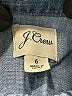 J.Crew Blue Long Sleeve Button-Down Shirt Size 6 - photo 7
