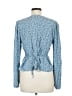 Levi's 100% Viscose Blue Long Sleeve Blouse Size L - photo 2