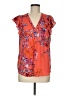 DR2 100% Polyester Orange Sleeveless Blouse Size M - photo 1