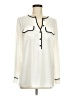 Alfani 100% Polyester Ivory Long Sleeve Blouse Size 8 - photo 1