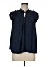 Ulla Johnson 100% Polyester Blue Sleeveless Blouse Size 8 - photo 1