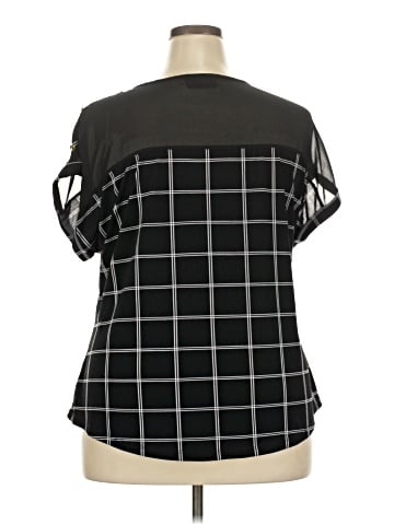 Flower & Feather Short Sleeve Blouse (view 2)