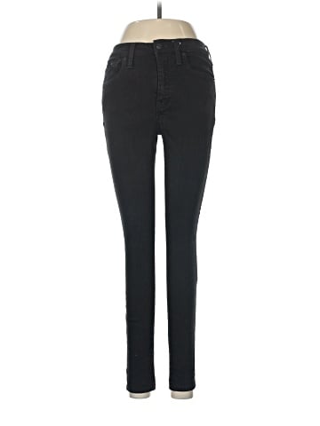 Madewell 9" Mid-Rise Skinny Jeans in ISKO Stay Black&trade; (view 1)