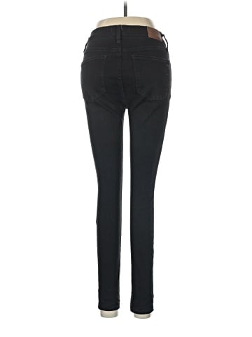 Madewell 9" Mid-Rise Skinny Jeans in ISKO Stay Black&trade; (view 2)