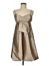 R&K Metallic Tan Cocktail Dress Size 10 - photo 1