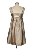 R&K Metallic Tan Cocktail Dress Size 10 - photo 2