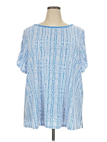 Susan Graver Short Sleeve Blouse (view 1)