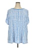 Susan Graver Blue Short Sleeve Blouse Size 3X - photo 1